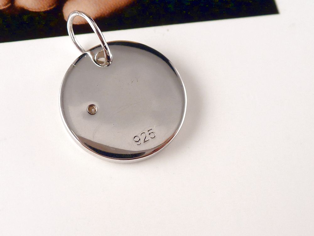 Anhänger 925 Silber Believe mit Zirkonia – Bild 3