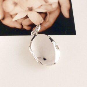 Anhänger 925 Silber Medaillon oval