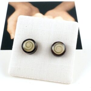 Ohrstecker Holz und Shiva Auge
