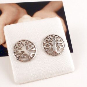 Ohrringe 925 Sterling Silber Lebensbaum