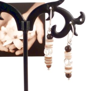 Ohrringe Perlmutt und Silber