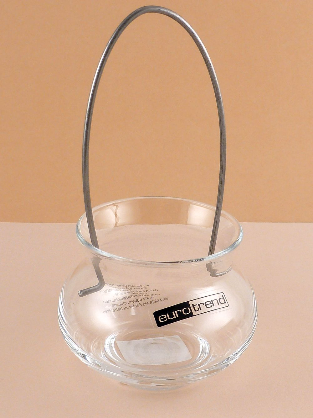 Windlicht Glas mit Bügel – Bild 5