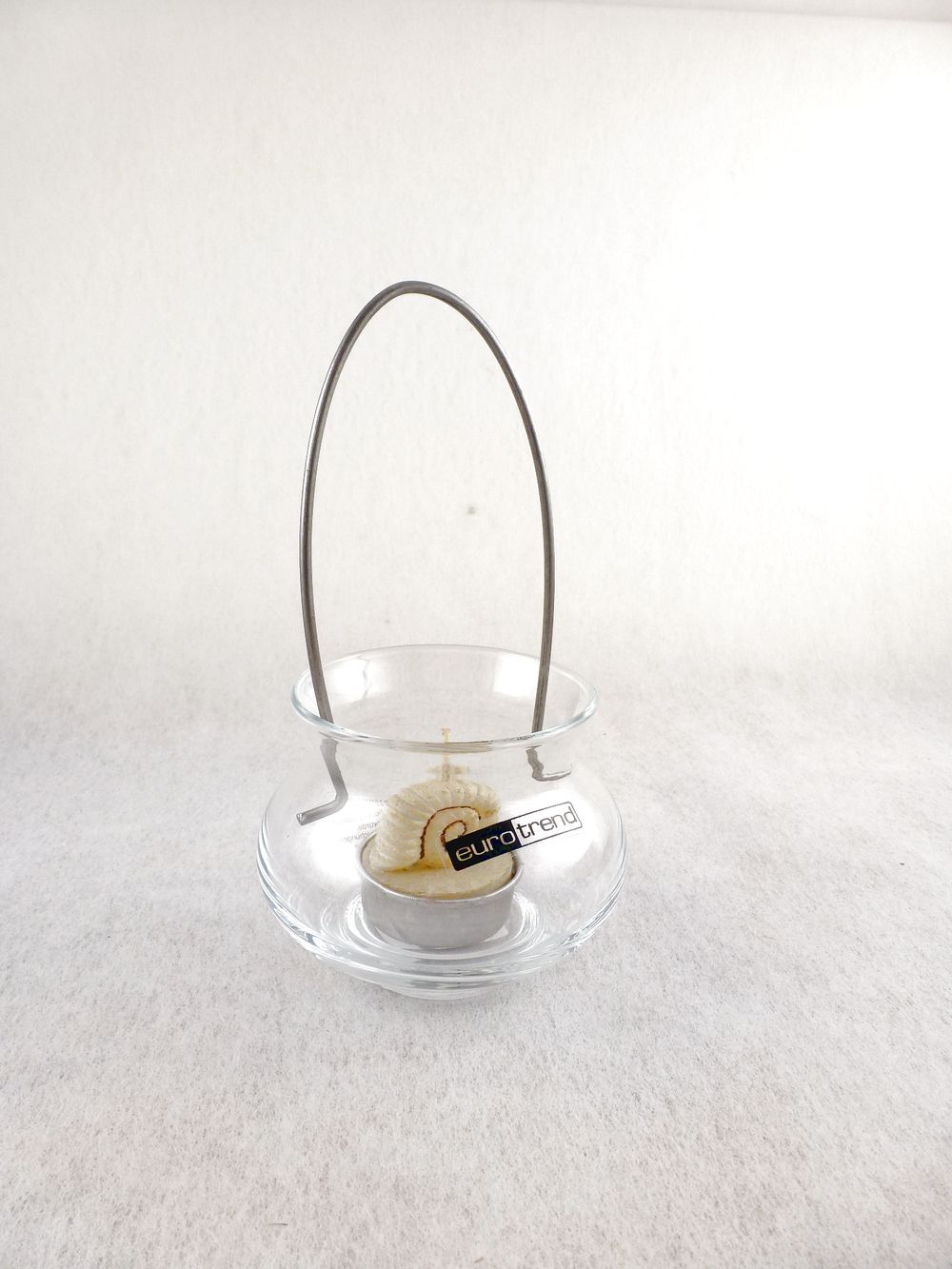 Windlicht Glas mit Bügel