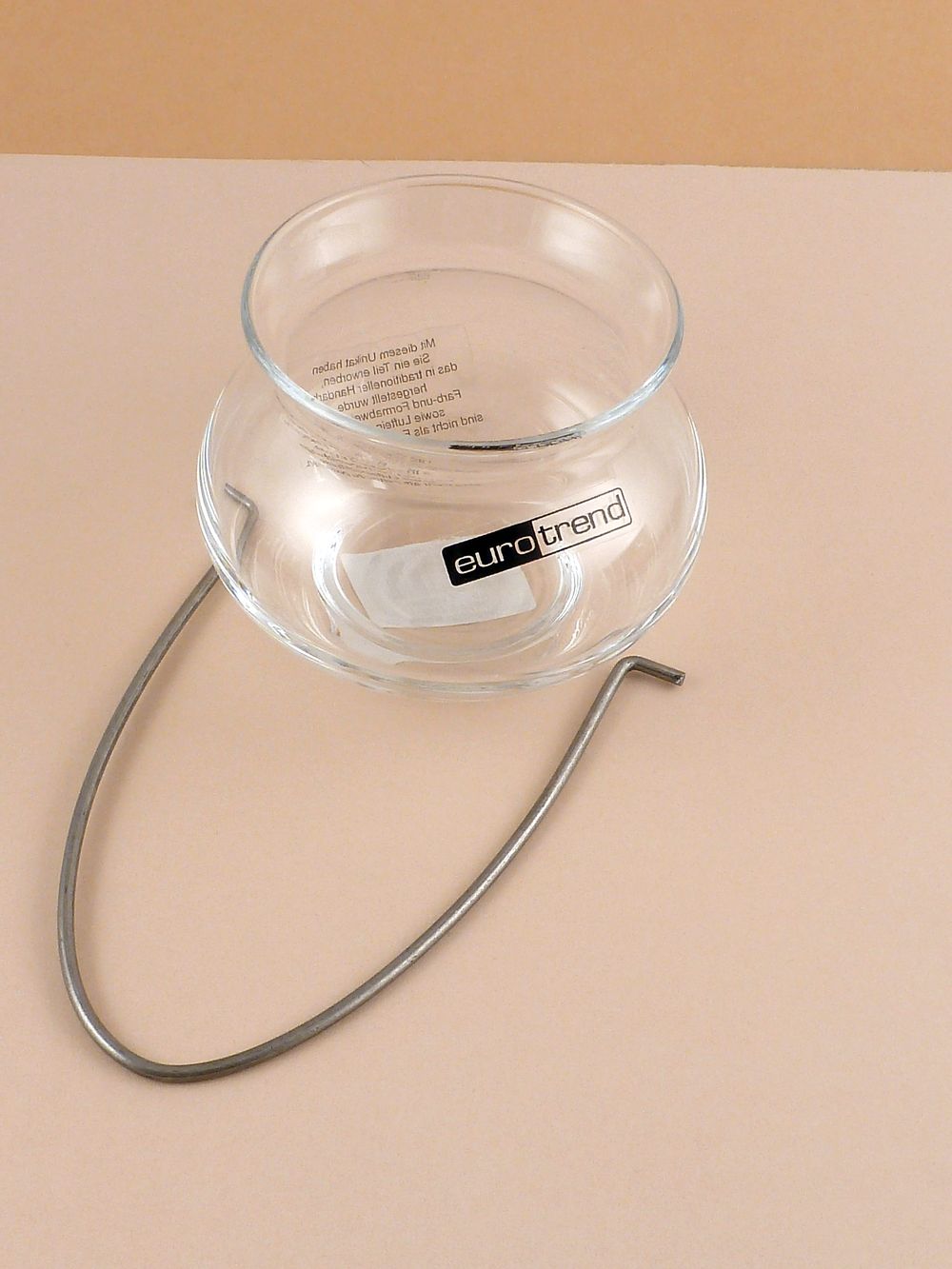 Windlicht Glas mit Bügel – Bild 3