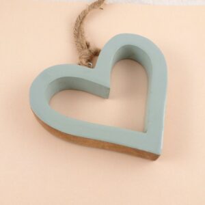 Holzherz zum Hängen Mangoholz