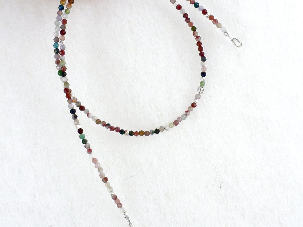 Halskette mit Edelstein Turmalin Collier – Bild 5