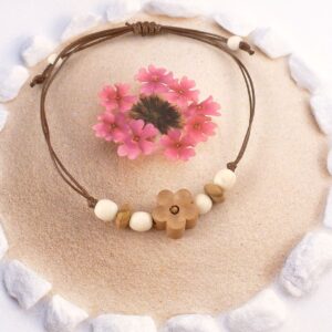Armband Pfirsichblüte Holz