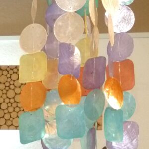 Mobile Capiz Muschel bunt