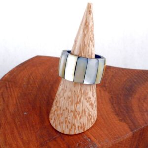 Ring Perlmutt Muschel Horn