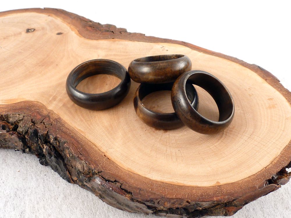 Ring aus Knochen patiniert Gr. 62 - 64 – Bild 6