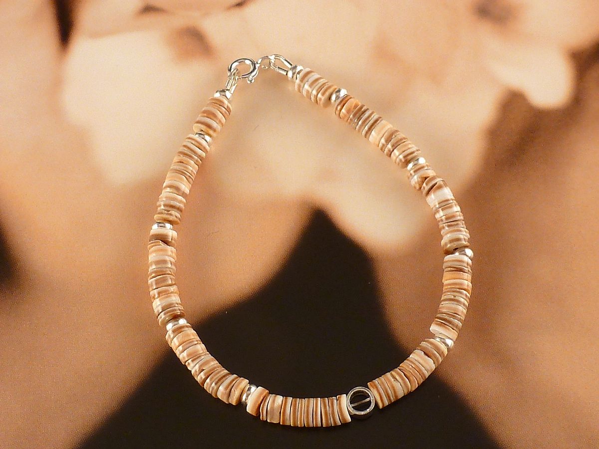 Armband Perlmutt und 925 Silber