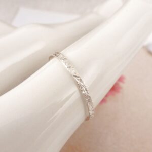 Ring 925 Sterling Silber schmal matt