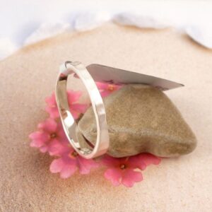 Ring 925 Sterling Silber gehämmert matt