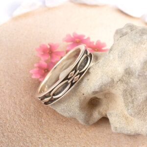 Ring 925 Sterling Silber oxidiert