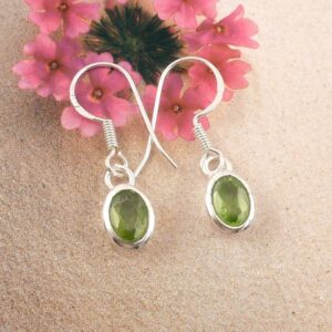Ohrringe 925 Silber Edelstein Peridot