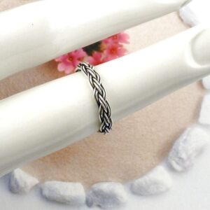 Ring 925 Silber geflochten