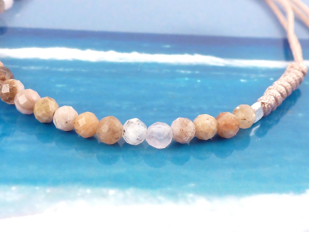 Armband Edelstein Mondstein – Bild 3