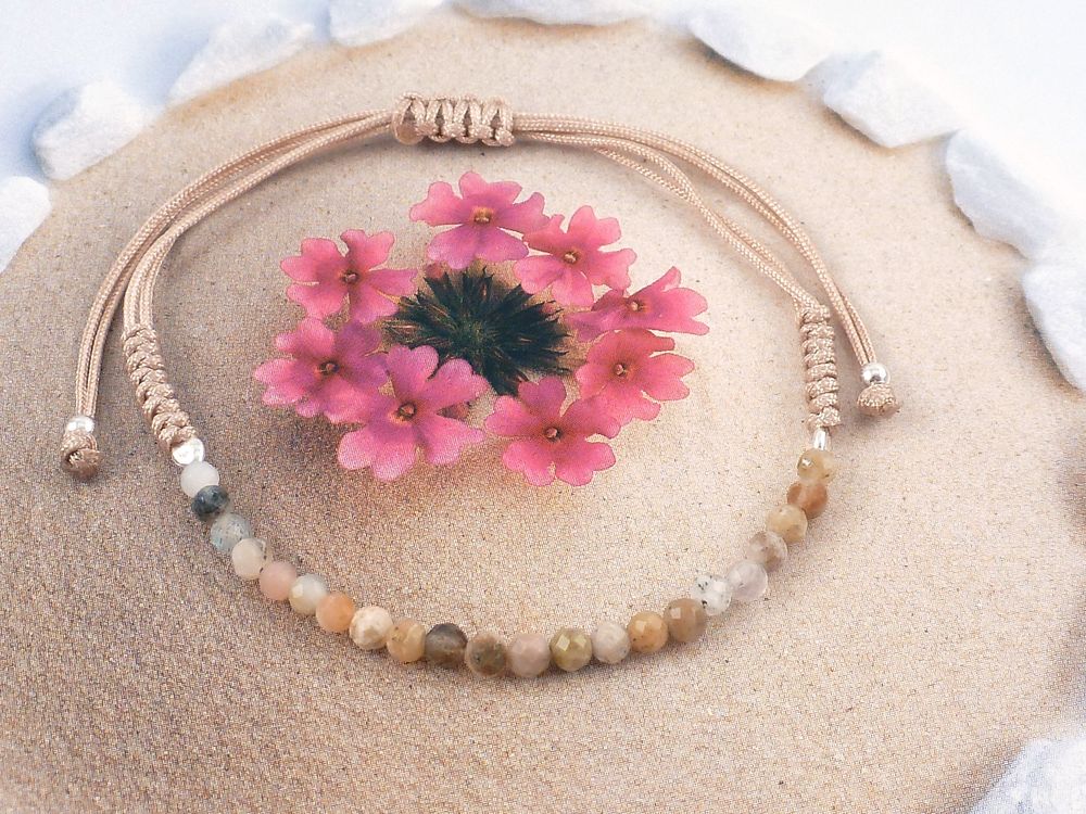 Armband Edelstein Mondstein