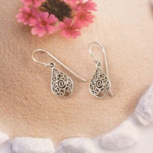 Ohrringe 925 Silber Tropfen Ornamente